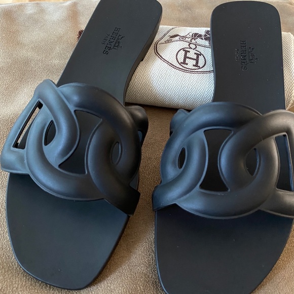 Hermes Shoes - Hermes Aloha TPU sandal in 37 w box and dust bags